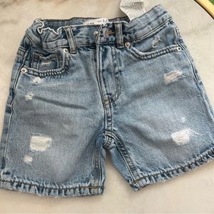 ZARA Distressed Denim Shorts (size 2-3)